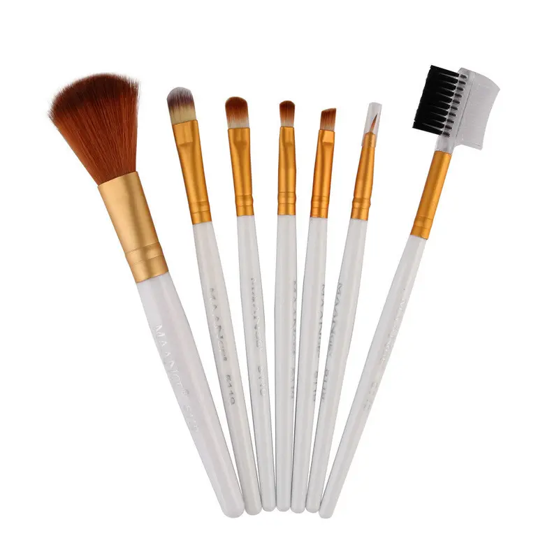 7Pcs Maange Pinceaux De Maquillage Pro Makeup Brushes Eyebrow Foundation Pencil Brush Make Up Brushes Cosmetics Tools Kits 8