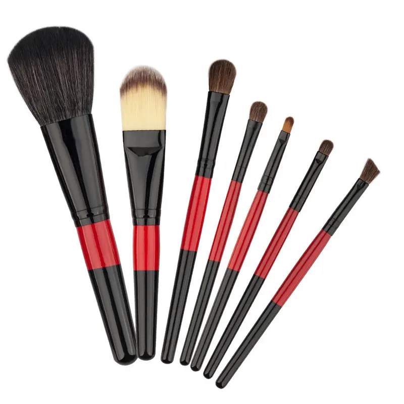7Pcs Makeup Brushespowder Foundation Eyebrow Eyeliner Lip Blushes Cosmetic Concealer Brush Maquiagem Toiletry Kits Cosmetic 1