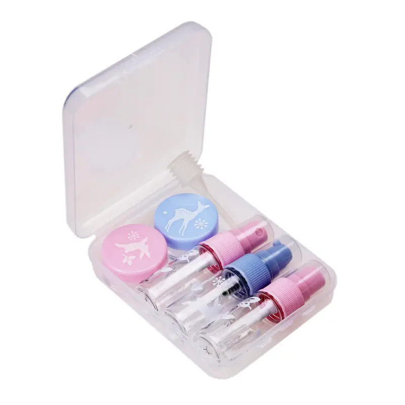 7Pcs Mini Plastic Transparent Small Empty Perfume Spray Bottle Outdoor Travel Makeup Skin Care Lotion Container 15Ml Bottle 1