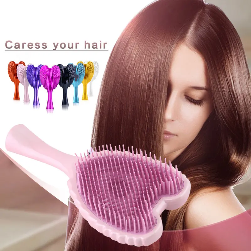8 Colours Angel Hair Combs Hair Brush Styling Detangle Brush 1
