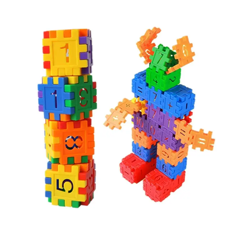 80Pcs Plastic Building Blocks Digital Bricks Diy Assembling Toys Early Educational Toys For Children 1