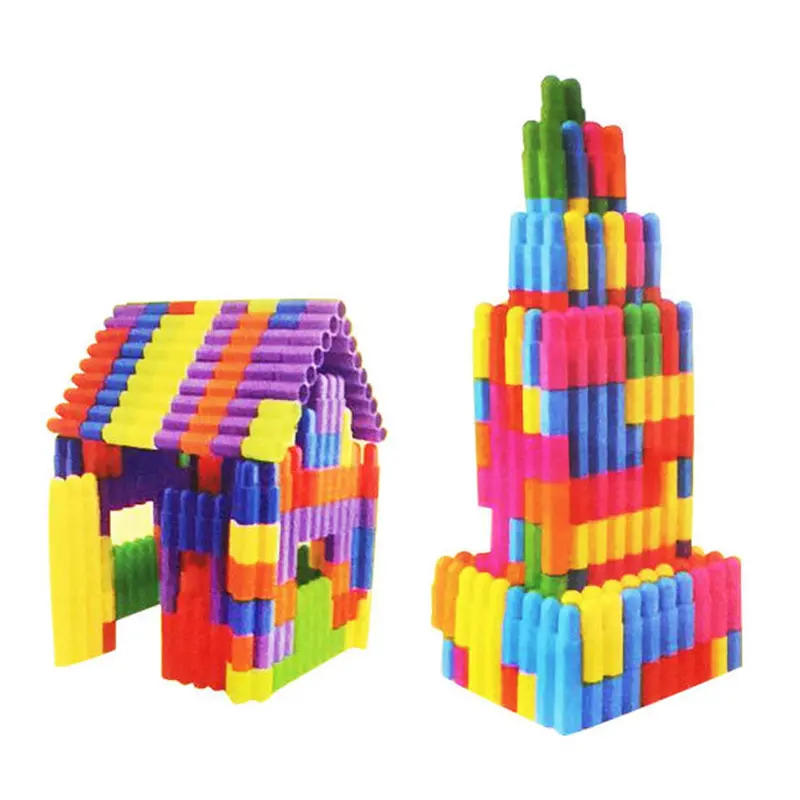 88Pcs Plastic Building Blocks Kids Child Bullet Block Inserted Developmental Toys Bricks Toys For Children Birthday Gift 1