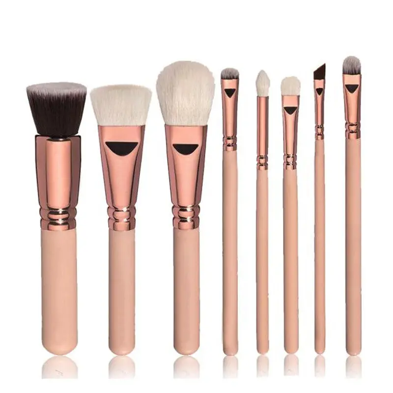 8Pcs Cosmetic Makeup Brushes Blusher Professional Powder Foundation Eyeshadow Eyeliner Lip Cosmetic Brushes Cleaning 1