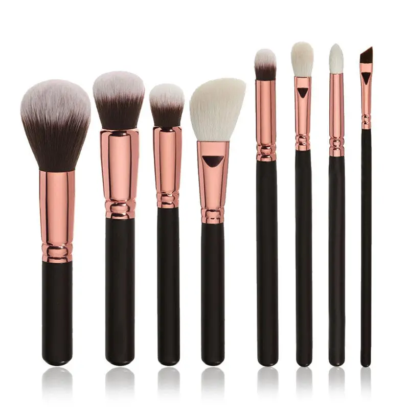 8Pcs Cosmetic Makeup Brushes Blusher Professional Powder Foundation Eyeshadow Eyeliner Lip Cosmetic Brushes Cleaning 2