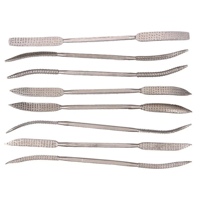 8Pcs Electroplated Diamond Coated Riffler File Files Set Filing Cutting Carbide Watch Jewelry Repair Tools 85631 1