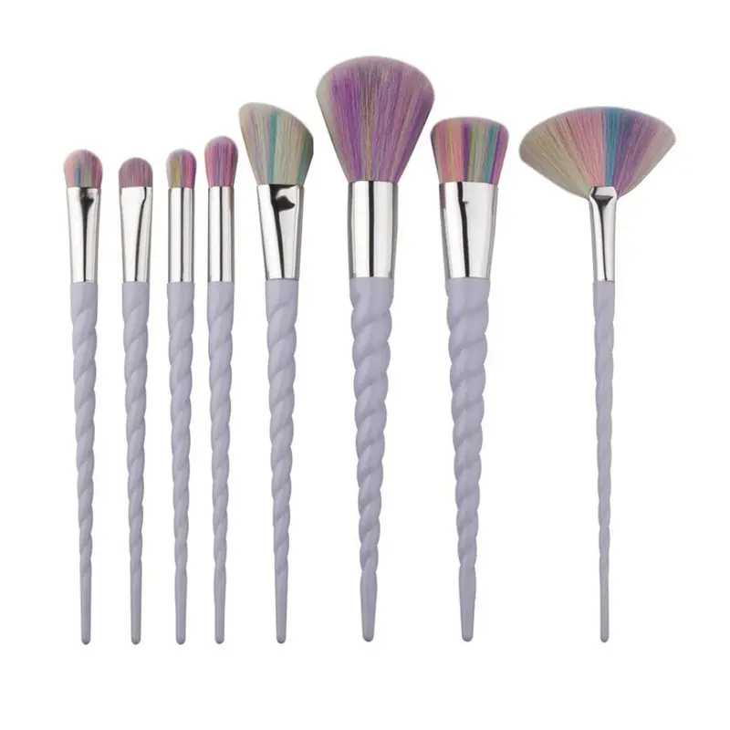 8Pcs Gujhui Professional Eyebrow Eyeliner Makeup Brushes Powder Foundation Blush Cosmetic Concealer Make Up Brushes 1