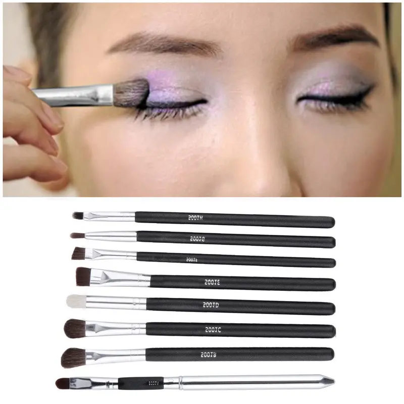 8Pcs Makeup Brushes Set Eye Brushes Set Eyeliner Eye Shadow Eyeshadow Blending Pencil Brush Make Up Brushes 1