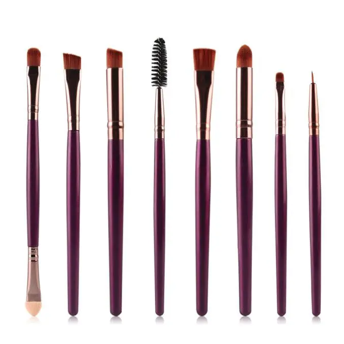 8Pcs Manage Professional Makeup Brushes Eyebrow Eyes Lip Pencil Brush Foundation Make Up Brushes Pincel Cosmetics Tools 3