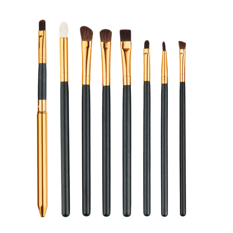 8Pcs Professional Cosmetic Brush Makeup Lip Eyebrows Eyelashes Eyes Tools Concealer Professional Powder Foundation Brushes 1