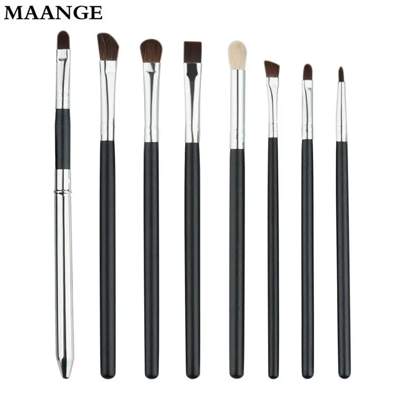 8Pcs Professional Cosmetic Brush Makeup Lip Eyebrows Eyelashes Eyes Tools Concealer Professional Powder Foundation Brushes 2