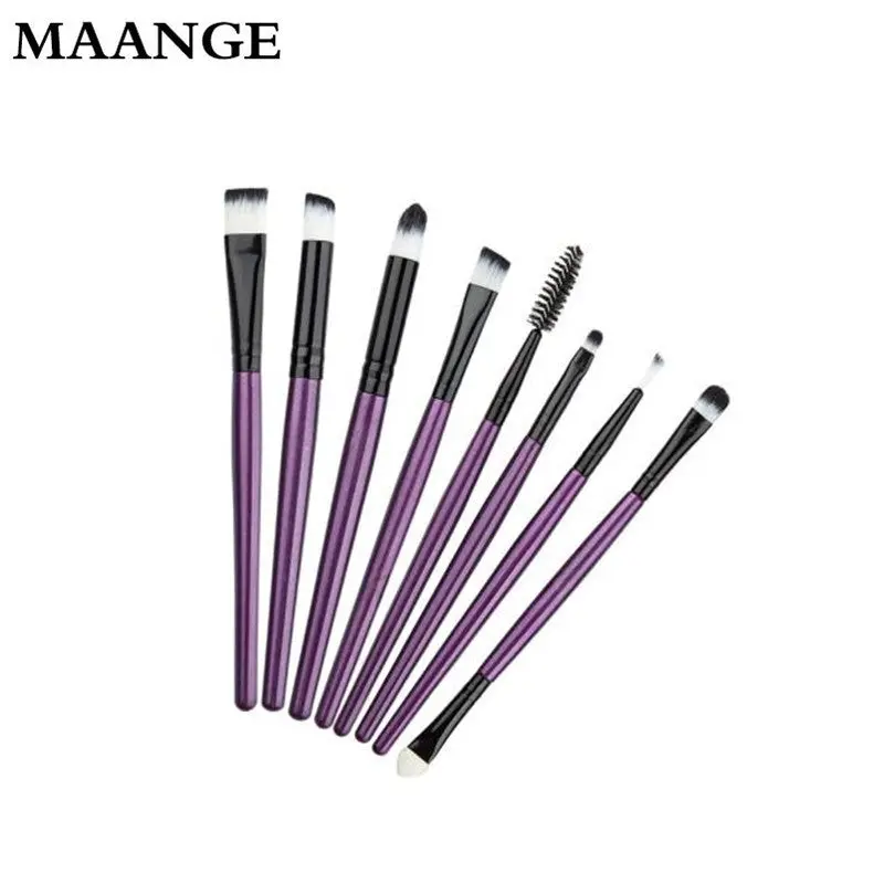 8Pcs Professional Makeup Brushes Eyebrow Eyeshadow Brush Powder Foundation Lip Makeup Brush Kits Cosmetic Tools 2