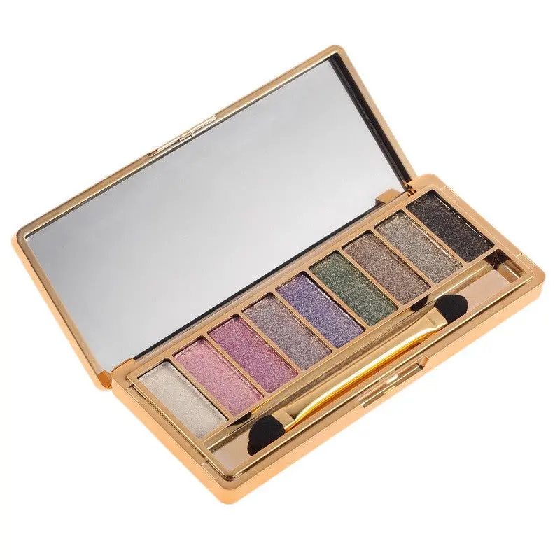 9 Colors Eyeshadow Palettediamond Bright Shining Colorful Makeup Eye Shadow Flash Glitter Make Up Set With Brush 1