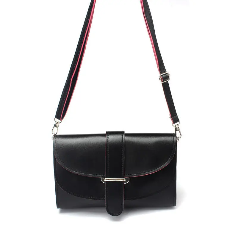 9 Colors Small Girl Women Leather Satchel Shoulder Solid Hasp Messenger Bag Hbag 1