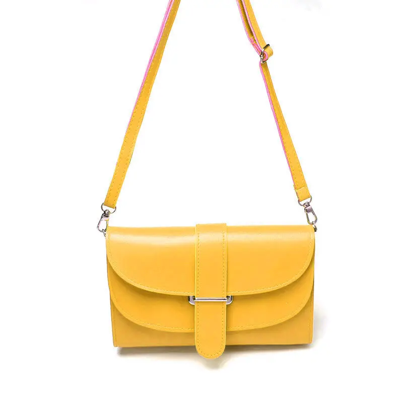 9 Colors Small Girl Women Leather Satchel Shoulder Solid Hasp Messenger Bag Hbag 3