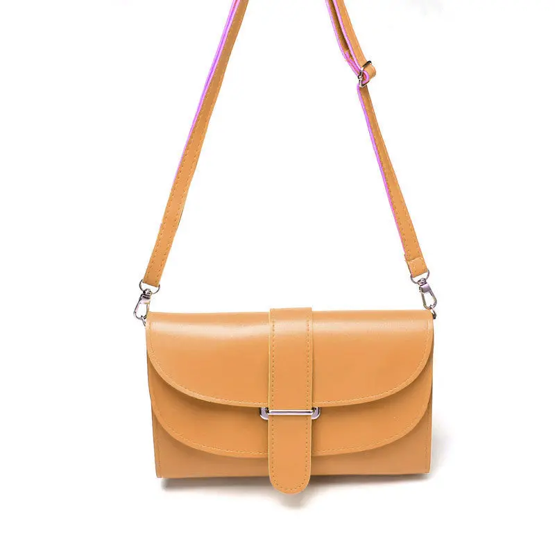 9 Colors Small Girl Women Leather Satchel Shoulder Solid Hasp Messenger Bag Hbag 4