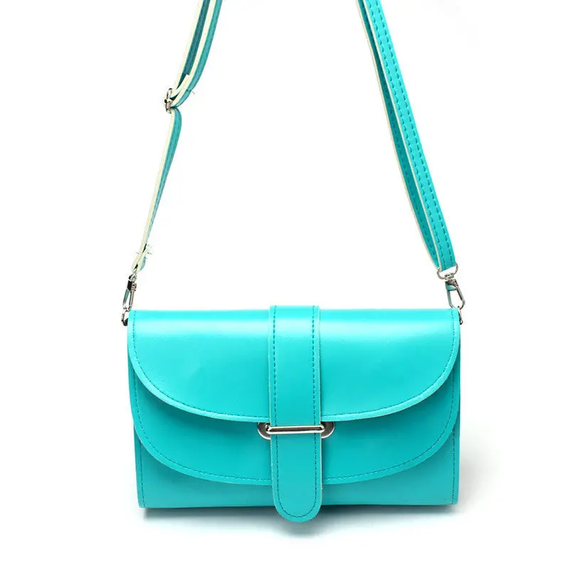 9 Colors Small Girl Women Leather Satchel Shoulder Solid Hasp Messenger Bag Hbag 6