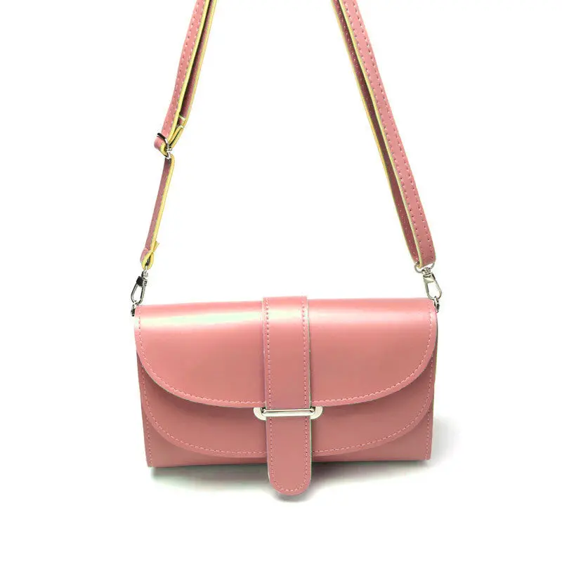 9 Colors Small Girl Women Leather Satchel Shoulder Solid Hasp Messenger Bag Hbag 7