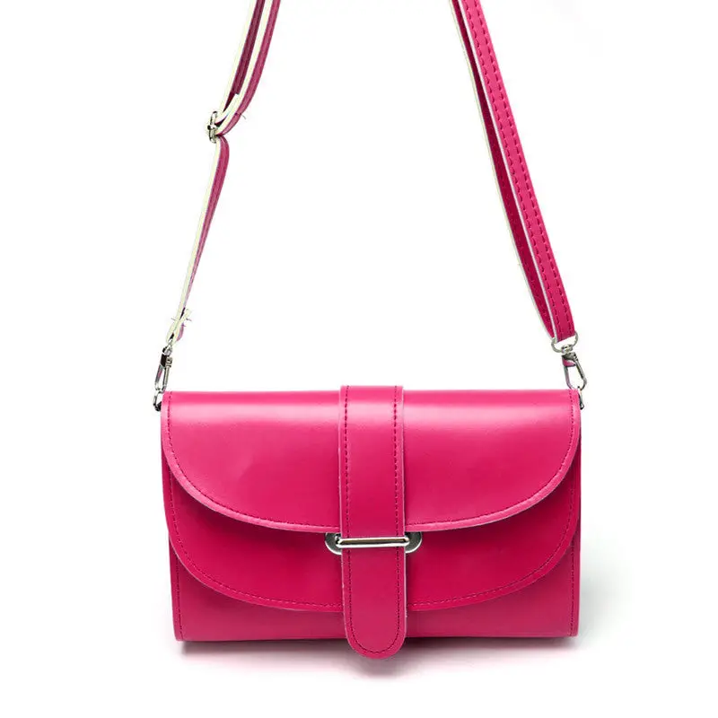 9 Colors Small Girl Women Leather Satchel Shoulder Solid Hasp Messenger Bag Hbag 8