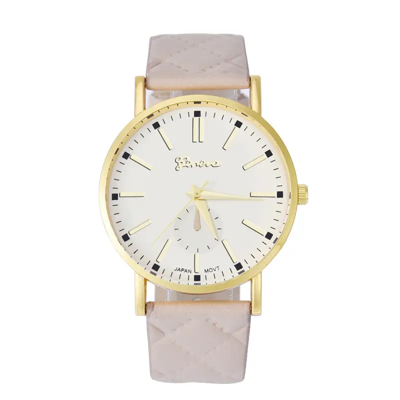 9 Colors Watches Women Geneva Watches Women Men Casual Leather Relogio Quartz Analog Wrist Watch Montre 1
