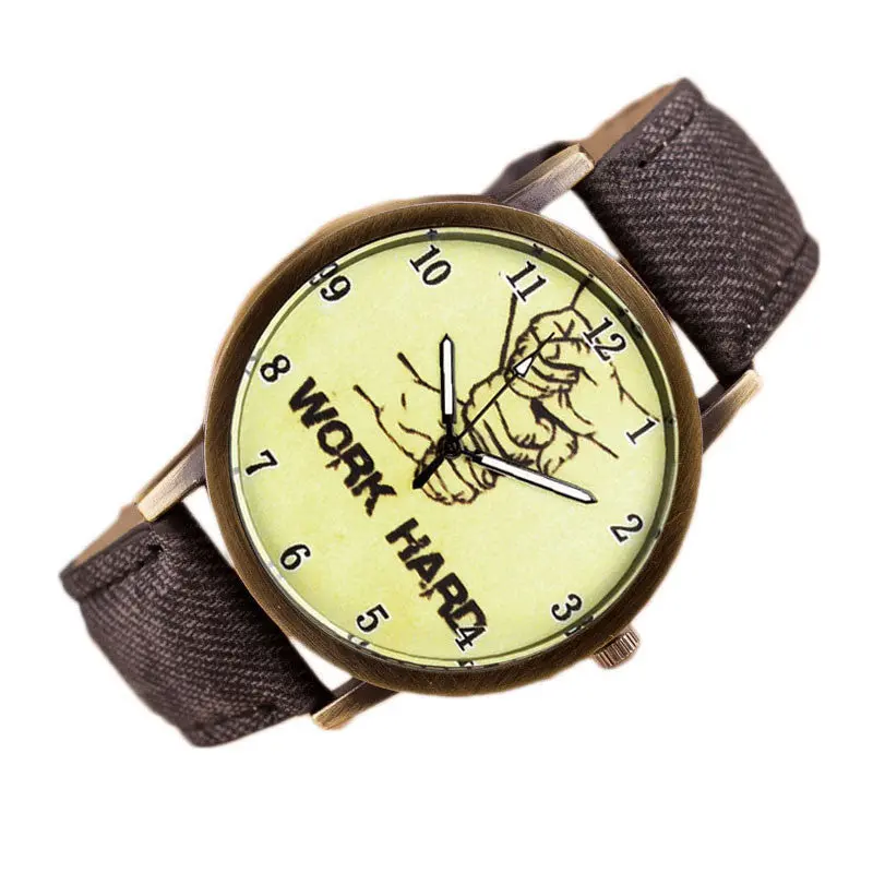 9 Colors Watches Women Men Quartz Analog Retro Clock Men Montre Relogio Unique Style Hour 1