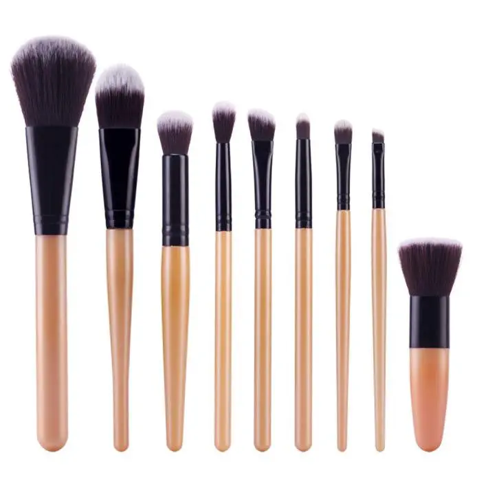 9 Pcs Cosmetic Makeup Brushes Eyeshadow Blending Brush Powder Foundation Eyeshadading Eyebrow Lip Professional Brush 1