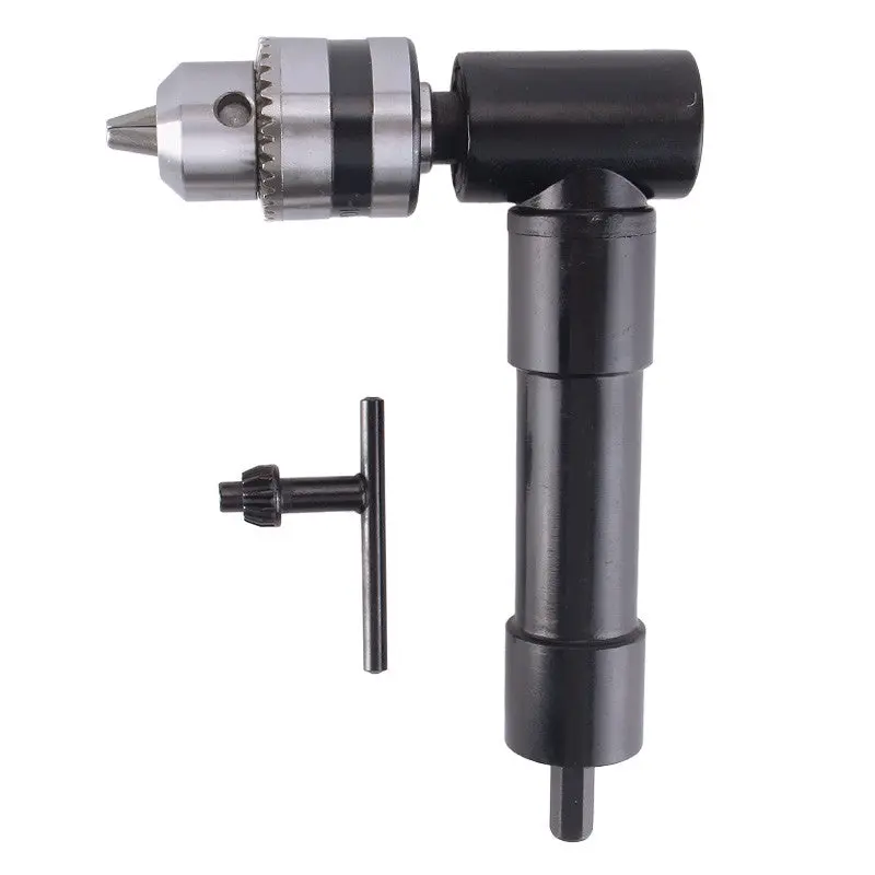 90 Degree Right Angle Driver 8 Mm Hex Shank Keyless Chuck Range Self Drill Adapter Help You Get Into Tight Places 88479 1