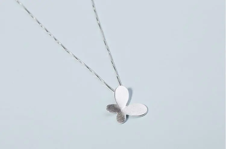 925 Silver Jewelry Delicate Butterfly Animal Necklaces Wedding Gift Syxl023 1