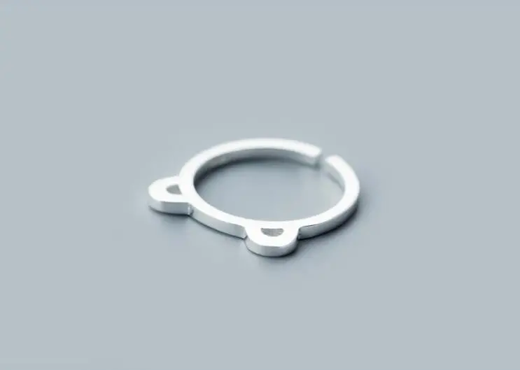 925 Silver Jewelry Kitty Ring Cute Cat Outline Rings Syjz036 1