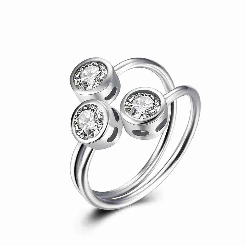 925 Silver Wedding Rings Three Mushrooms Bague Femme Elegant288 2