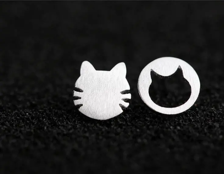 925 Sliver Earrings Cute Cat Stud Earrings Party Gifts Syed060 1