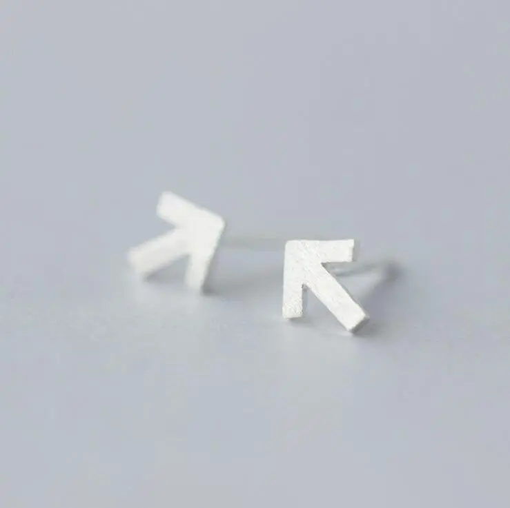 925 Sterling Silver Arrow Shape Stud Earrings One Direction Earrings Gift Syed042 2