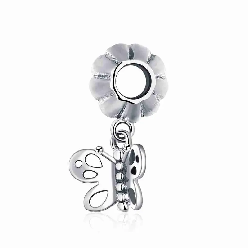925 Sterling Silver Charm Fit Pan Bracelet Butterfly Jewelry Making Jewerly Accessories Hbp  4 1