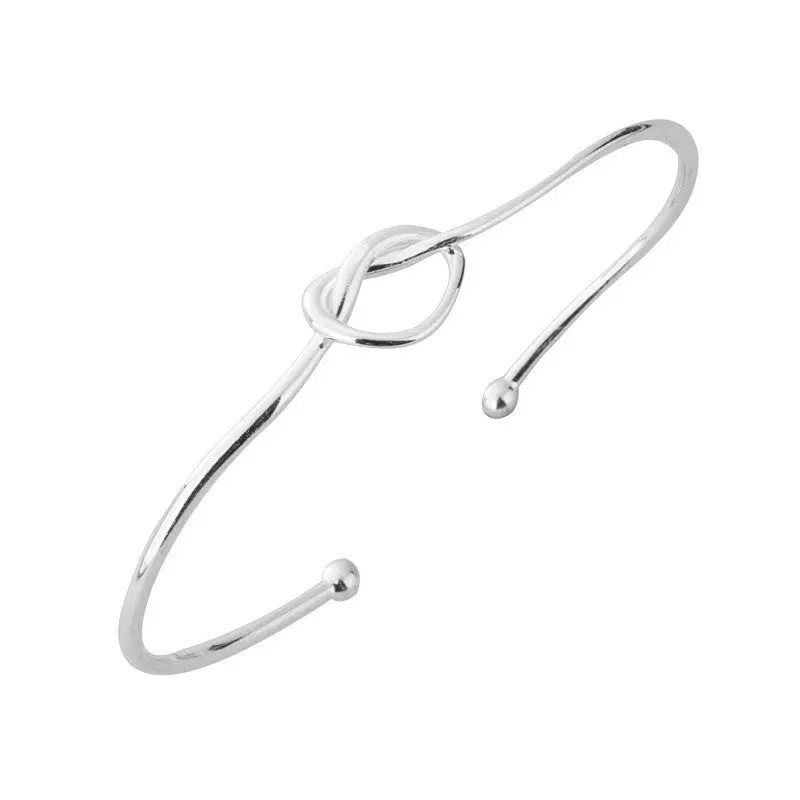 925 Sterling Silver Cuff Bangles Open Knot Bangles Bracelets Accessories Wedding Gifts Sysz005 1