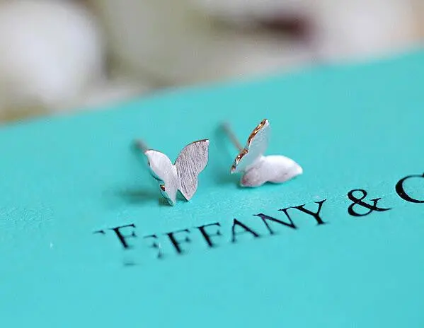 925 Sterling Silver Cute Butterfly Stud Earrings Party Gift Syed029 2