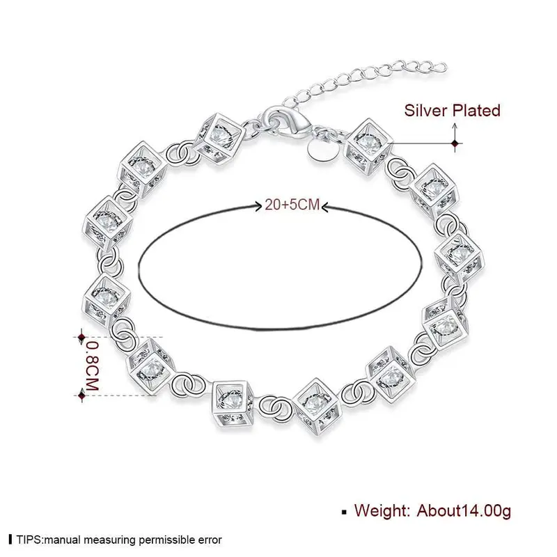 925 Sterling Silver Jewelry Bracelet Fine Bracelet And Retail241 2