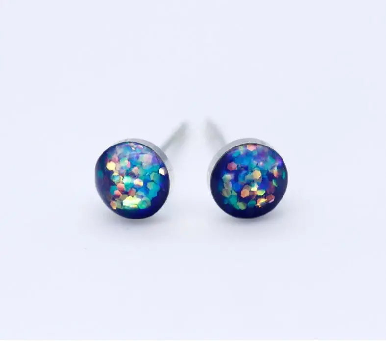 925 Sterling Silver Jewelry Geometric Shape Round Stud Earrings Birthday Gift Syed043 1