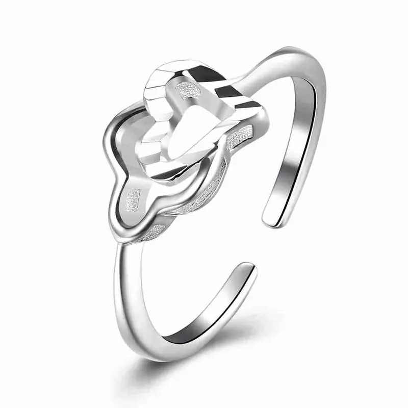 925 Sterling Silver Ring Light Bead Anillos Bear Bijoux294 3