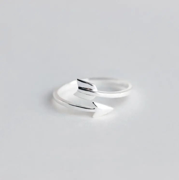 925 Sterling Silver Simple Arrow Rings Size Syjz026 1