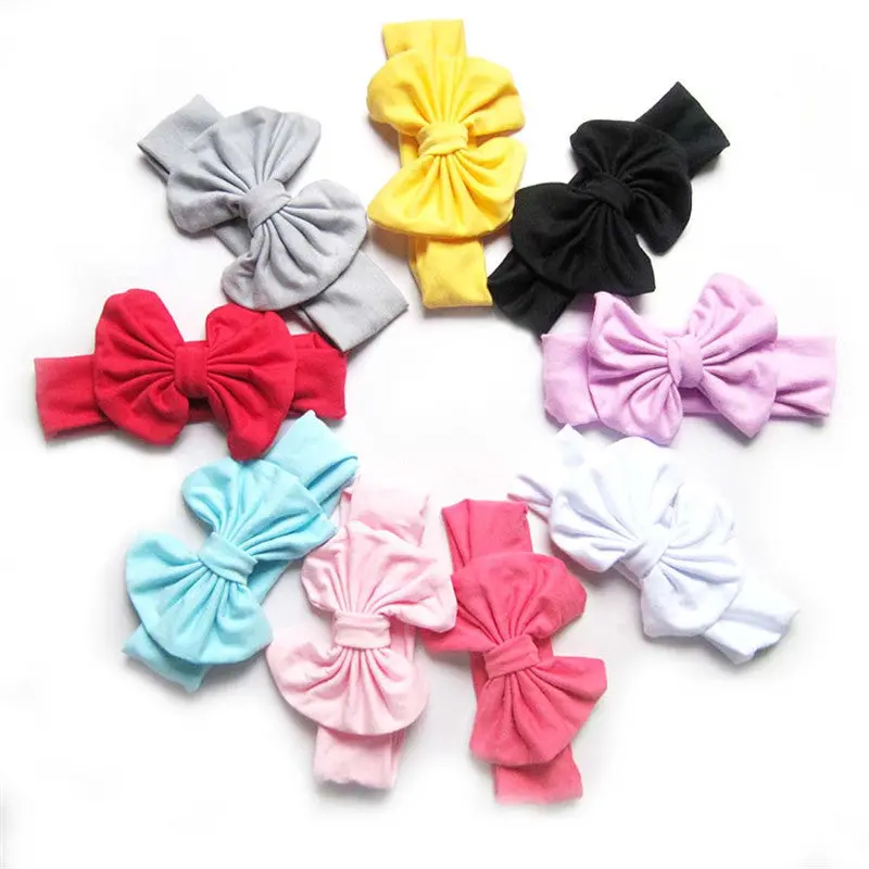 9Pcs Girls Baby Children Satin Headb Hair Bow B Accessories 1