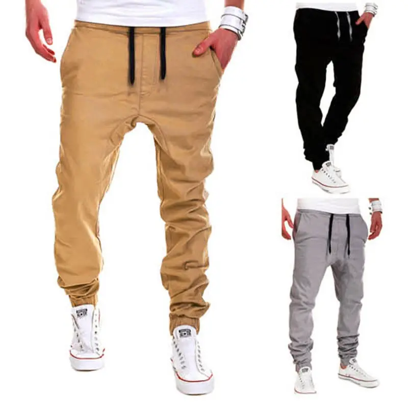 Able Design Good Casual Solid Pants Sweatpants Joggerpocket Trousers Elastic Waist 4