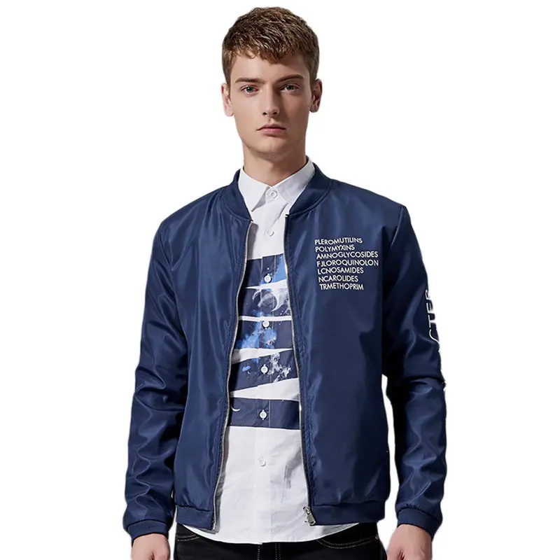 Able Designs Slim Casualjacket Darin Collars Long Sleeve Baseball Coats 1