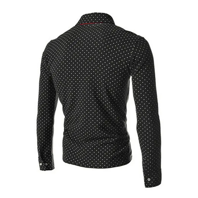 Able England Style Long Sleeve Wave Point Printed Shirt 6