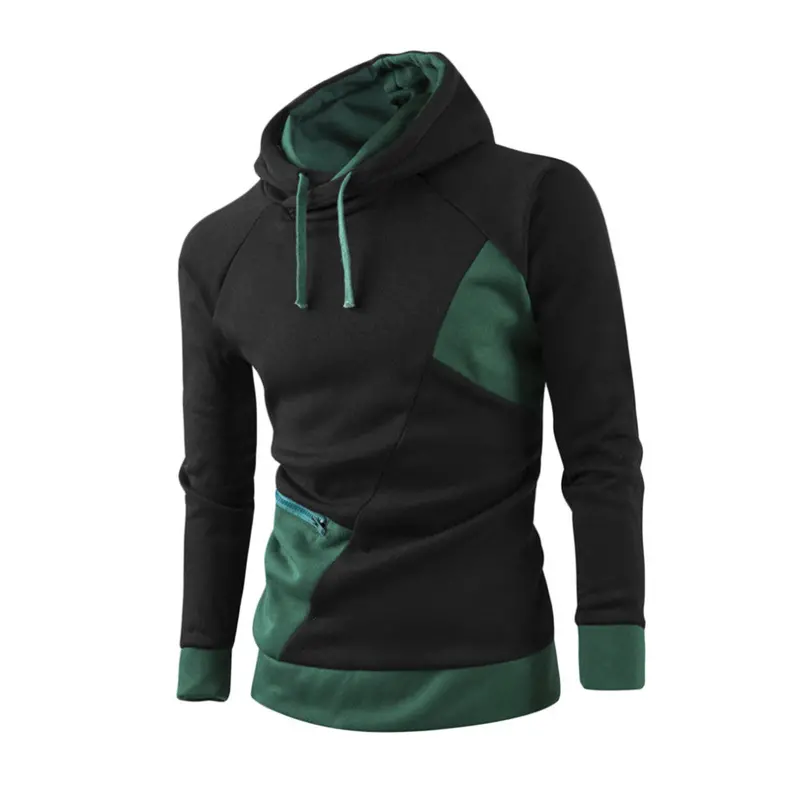 Able Hit Color Stitching Hoodies Korean Stylelong Sleeve European Type 3