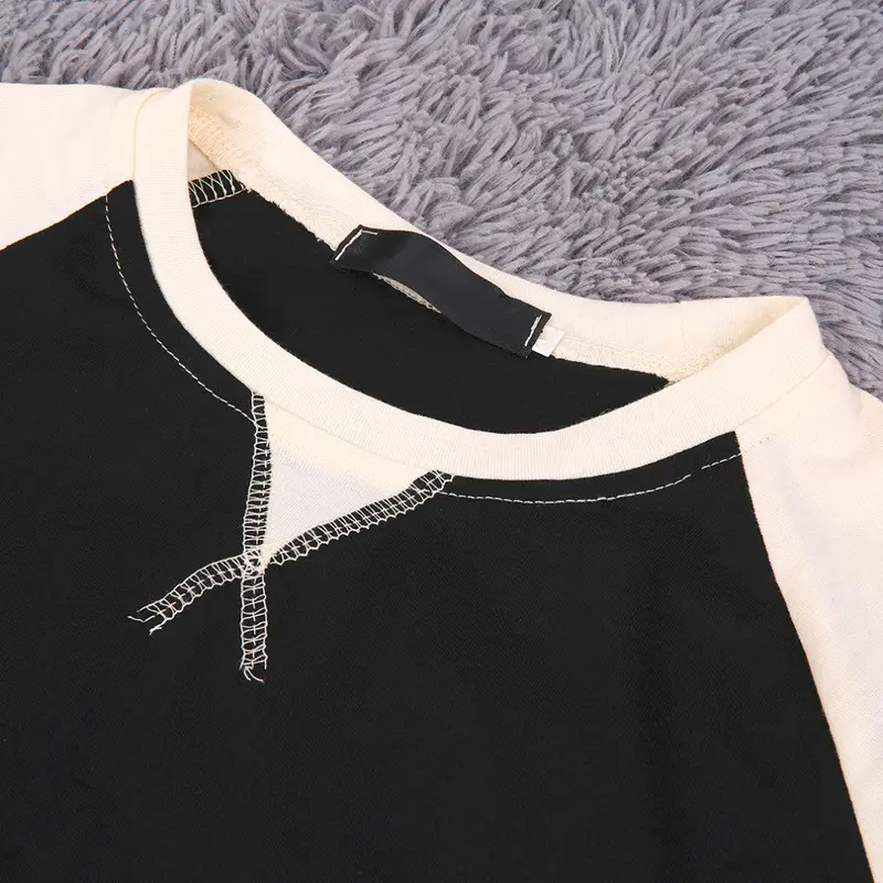 Able Round Neck Raglan Sleevet-Shirt Casual Shirt 8
