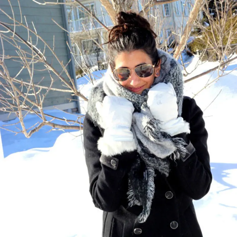 Able Warm Thick Soft Artificial Woolen Scarves 200 X 65Cm 2