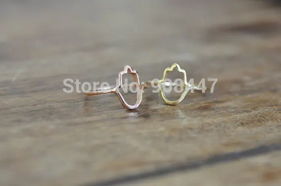 Accessories Hamsa Outline Ring,Simple Vintage Outline Of Hamsa Hand Rings R113 3