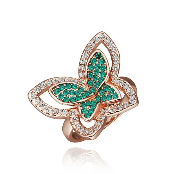 Acessorios Para Mulher Engagement Rings Butterfly Green Aliancas Bijoux Femme215 2