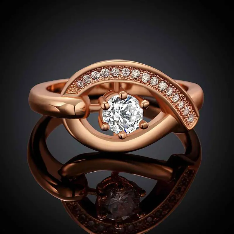Acessorios Para Mulher Engagement Rings Insets O Shape Anel De Ouro Jewerly Accessories Skgr 81 2