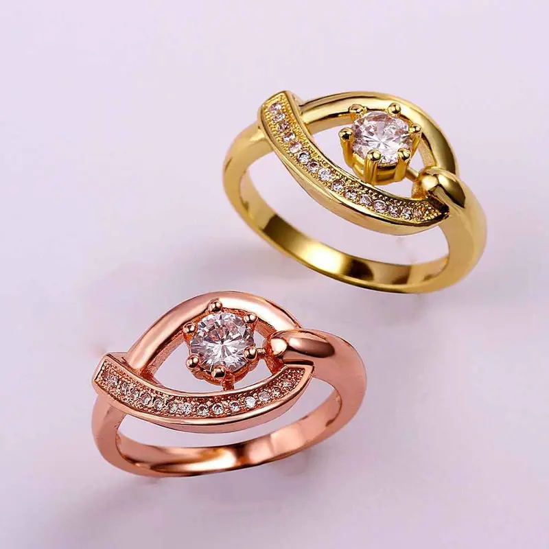 Acessorios Para Mulher Engagement Rings Insets O Shape Anel De Ouro Jewerly Accessories Skgr 81 4