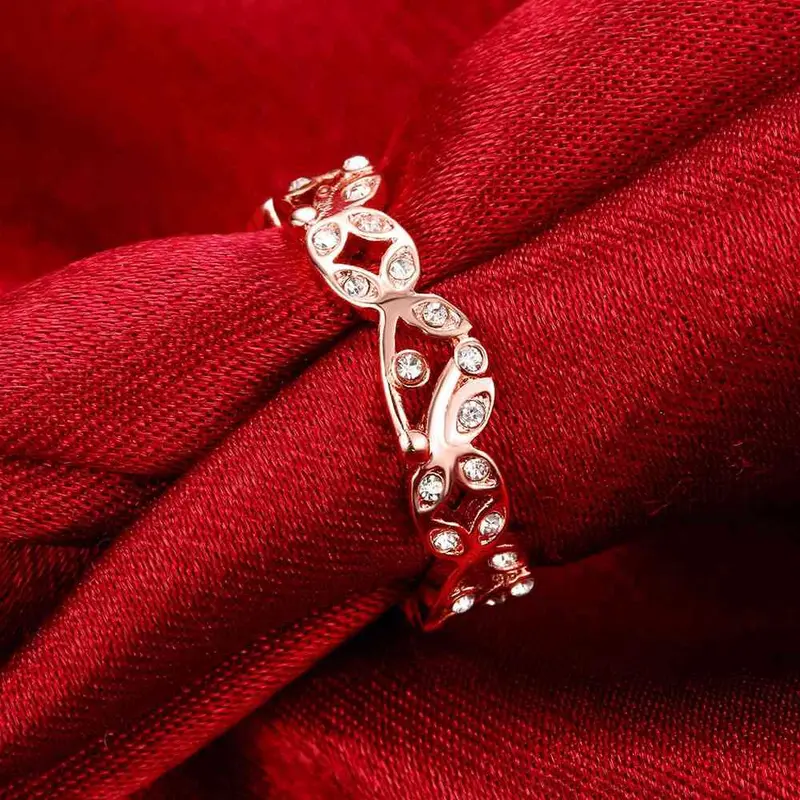 Acessorios Para Mulher Rings For Men Hollow Linear Crystal Anel De Ouro Fine Jewelry316 6